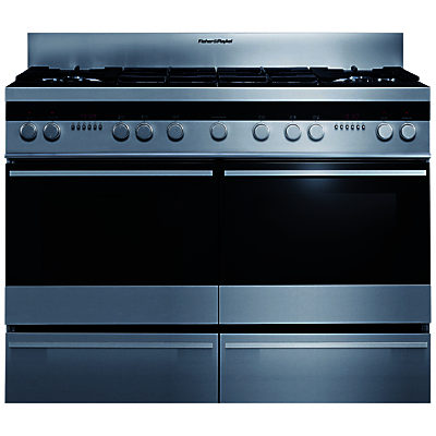Fisher & Paykel OR120DDGWX2 Dual Fuel Range Cooker, Stainless Steel